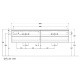 Photo The cabinet under the sinks of Villeroy & Boch Antao 160 L28110HJ silk gray matte varnish