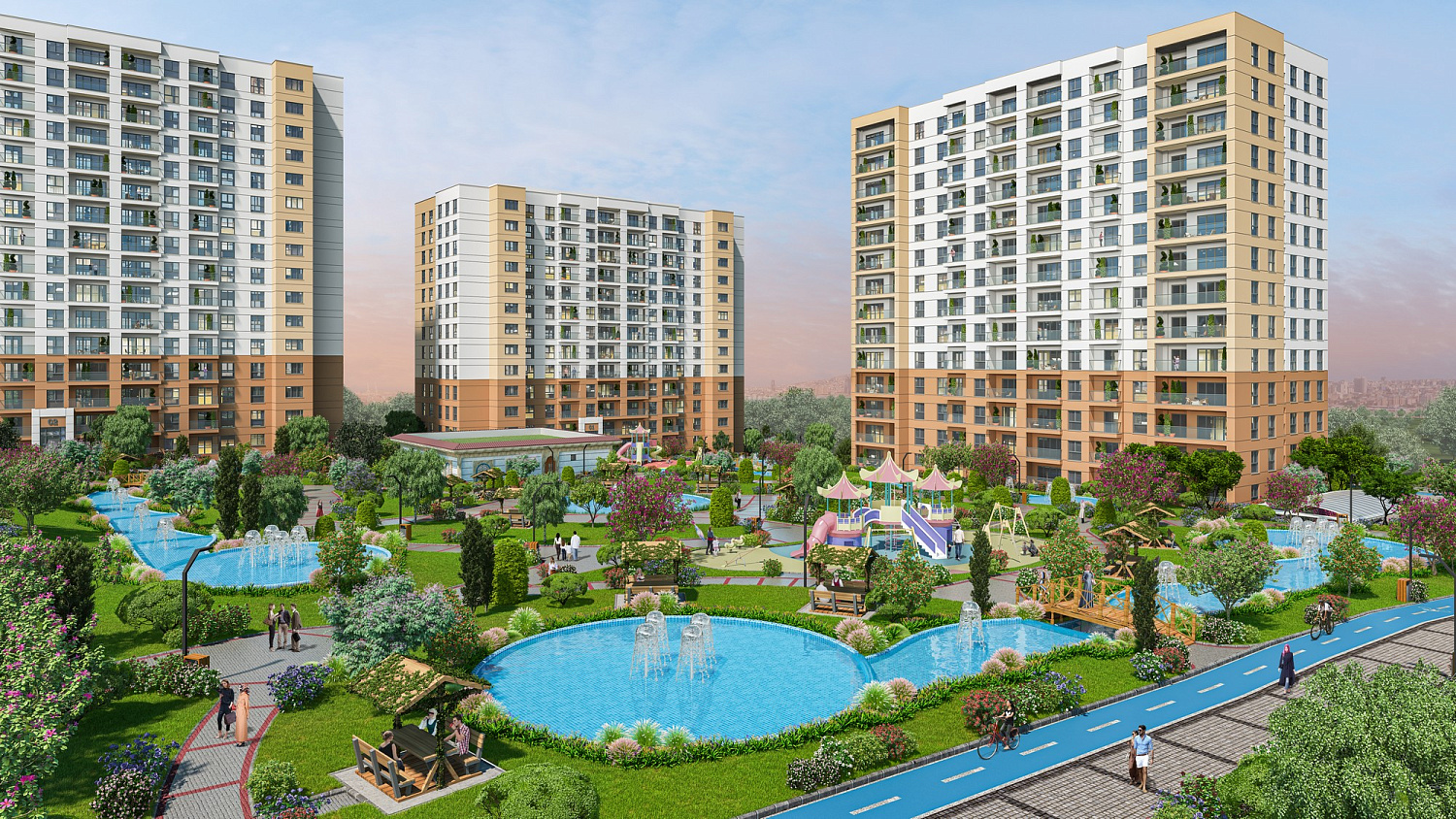 Cozy residential complex in a quiet area