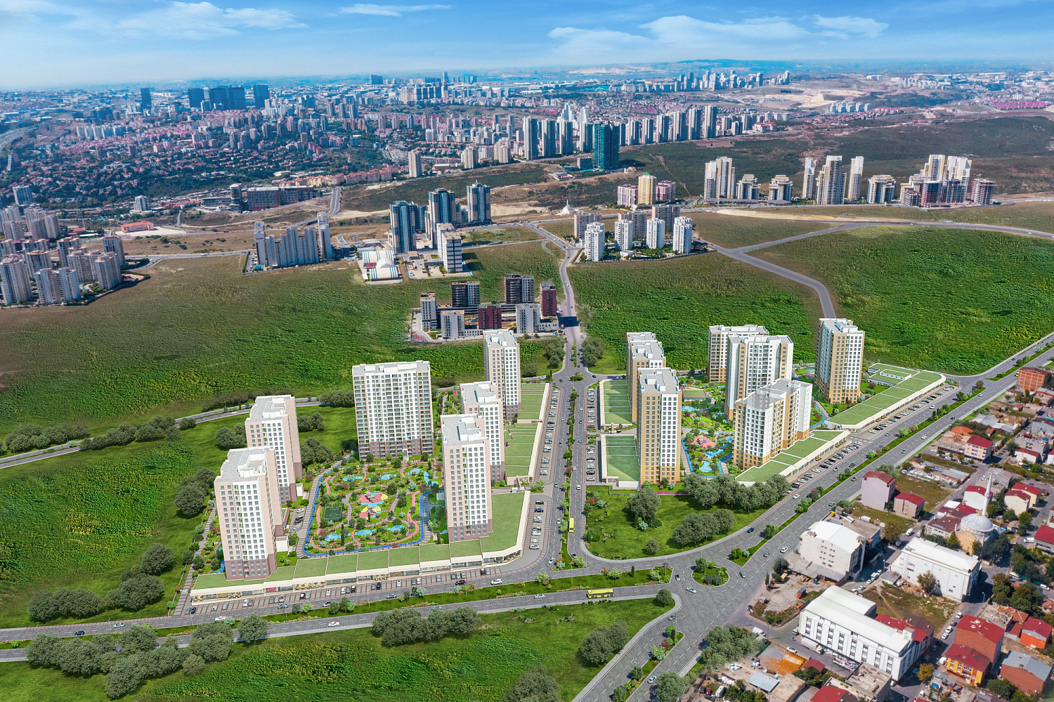 Cozy residential complex in a quiet area