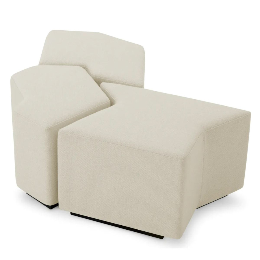 Photo A set of three ottomans Filbert