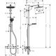 Photo shower column hansgrohe Crometta S 240 1jet Showerpipe EcoSmart 27268000 with thermostat