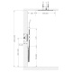 Photo Shower system with thermostat Timo Petruma SX-5029/18SM black gold