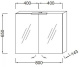 Photo Mirror cabinet 80x65 cm Jacob Delafon EB796RU-E16 nut tree with illumination