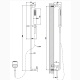 Photo Shower bar Gessi Goccia 33642#279 white matte