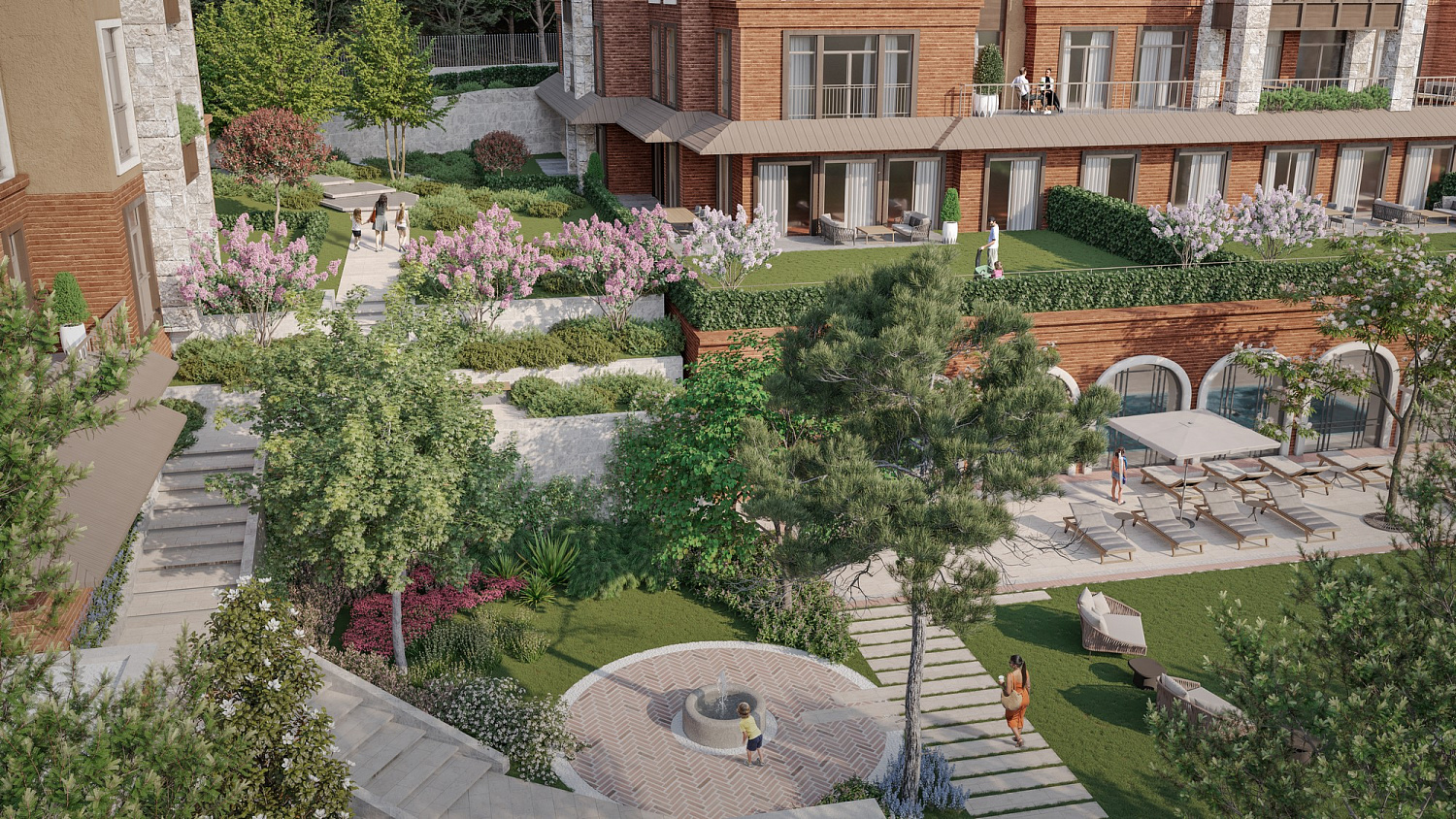 Boutique complex with design architecture