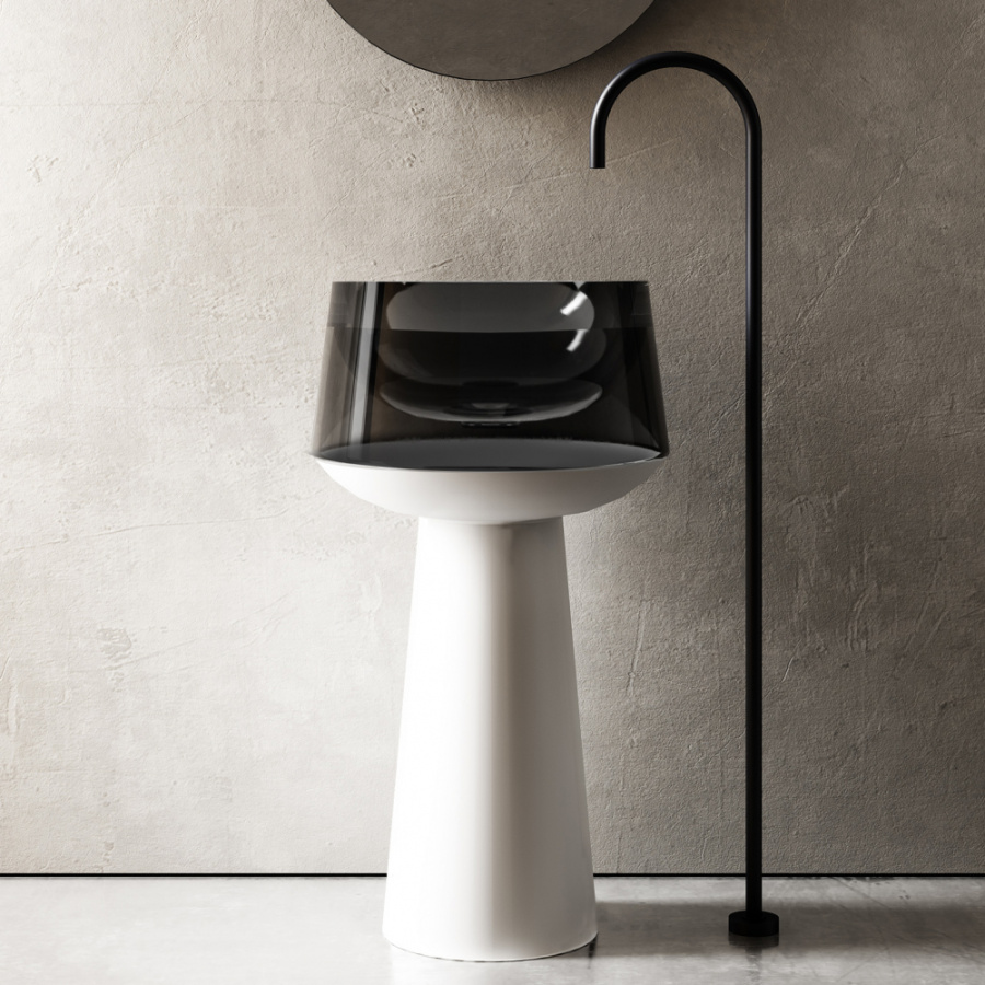 Photo Abber Kristall 50 AT2706White-Onyx sink