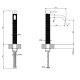 Photo Gessi sink mixer 316 54306#707 black matte