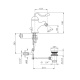 Photo Bath mixer Nicolazzi Signal 3414GO20 gold