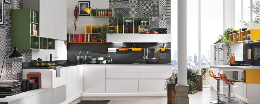 Photo Kitchen Stosa Infinity angular 300 by 220 cm