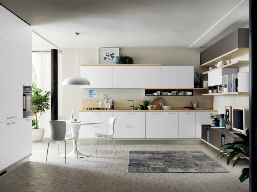 Photo Scavolini Foodshelf Corner 360 by 240 cm