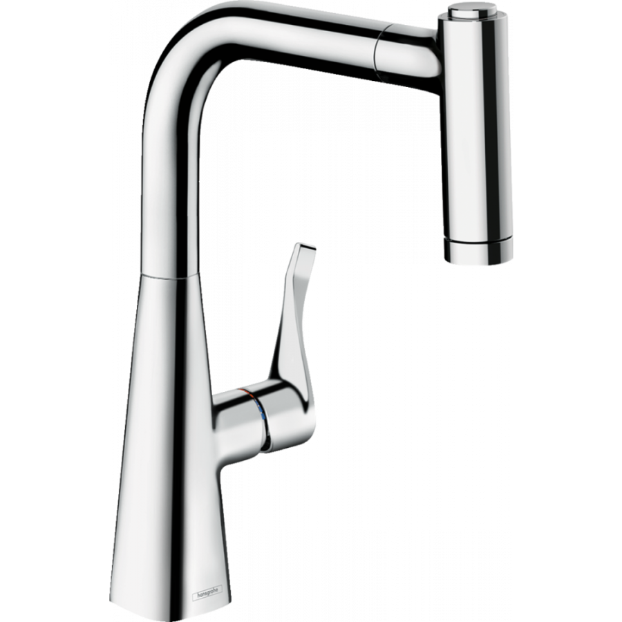 Photo Kitchen mixer hansgrohe Metris M71, 220, 2jet 73800000 with hood shower, chrome