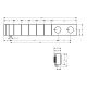 Photo Thermostatic shower mixer Axor Edge 46731000 with shower set