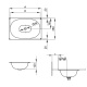 Photo Bette Comodo sink 57x38 A217-000