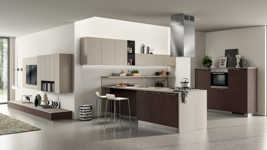 Photo Scavolini Sax Kitchen Angular 330 by 270cm