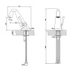 Photo Gessi Cono 45001#299 Black sink mixer
