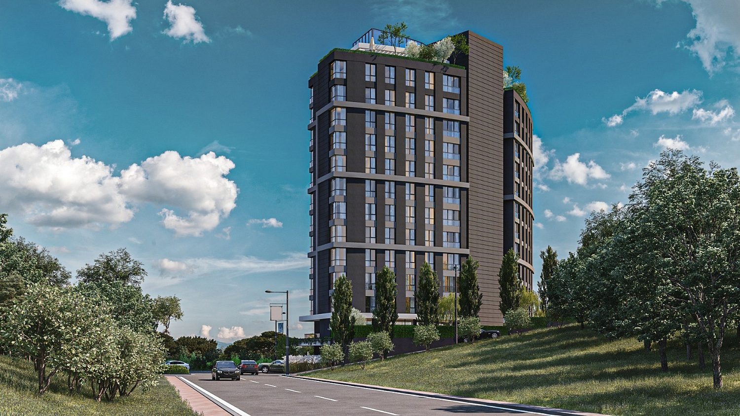 Modern residential complex in the business centre