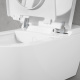 Photo Suspension toilet bidet ViClean-I 100 V0E100R7 with lid-seat, clean black