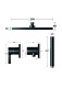 Photo Shower kit Keuco IXMO 59603370002 black matte