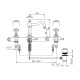 Photo Nicolazzi Dames Anglaises 1409BZ69 bronze sink mixer