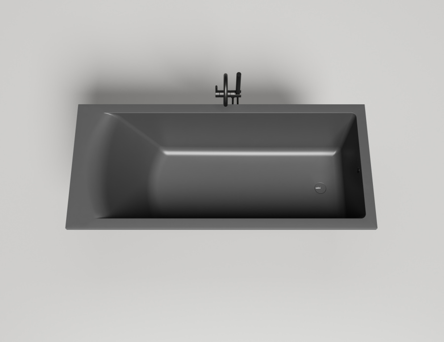 Photo Bath of artificial stone Salini Cascata 180x80 104213MF painting by RAL completely