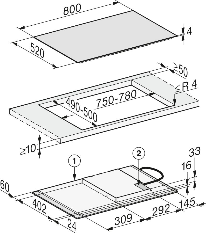 Photo Miele KM 7373 FL hob