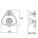 Photo Stella Eccelsa shower mixer EC 06012 AU00 gold