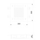 Photo overhead shower Almar E044172.MS stainless steel