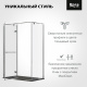Photo Roca Acropolis door left with side panel 140h70 ZRU9307882 glossy chrome, glass transparent