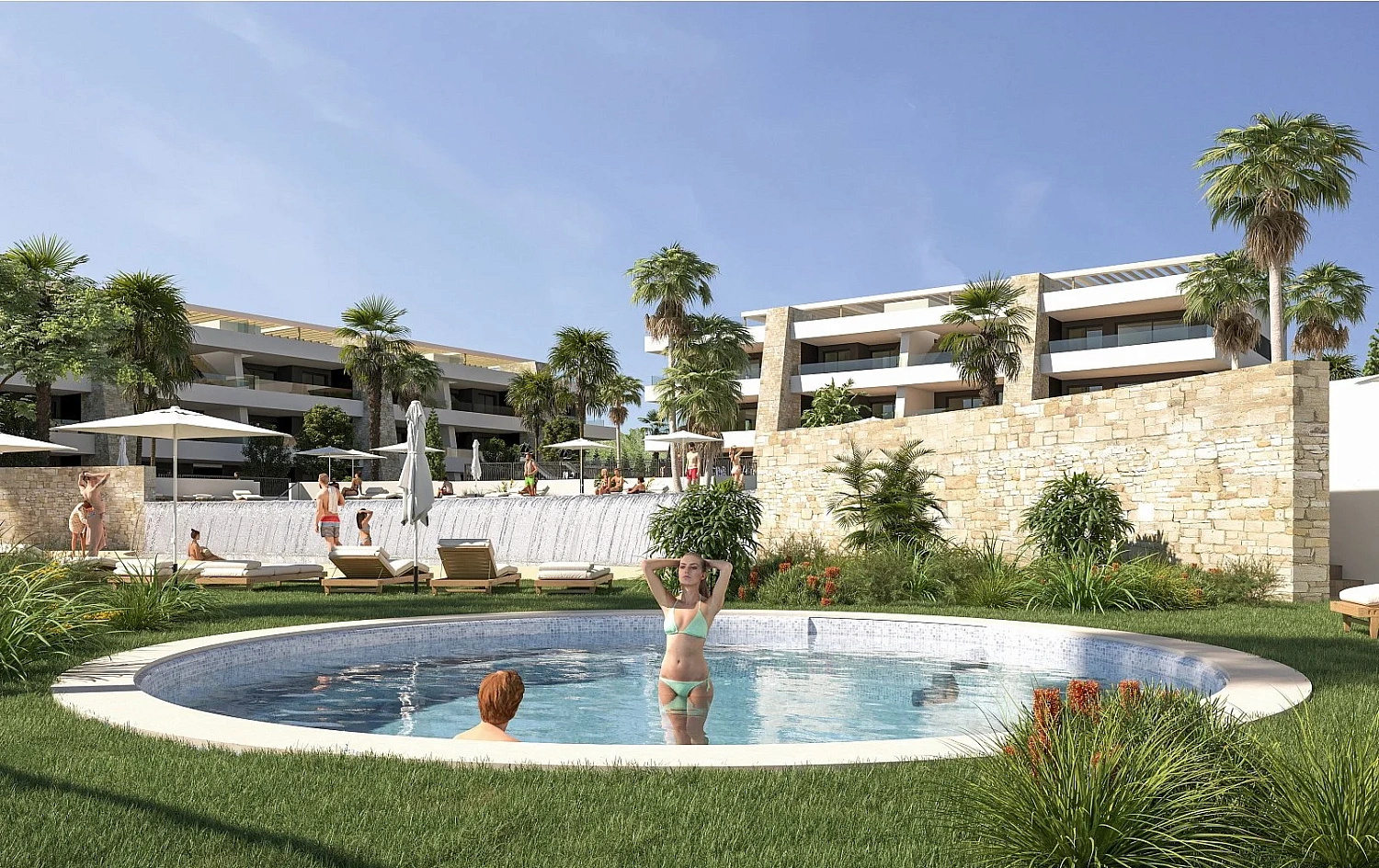 Apartment in Monforte del Cid with swimming pool and green areas