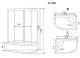 Photo Shower cabin Timo Comfort T-8820 L F, left-handed