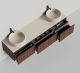 Photo Tube under two shells Salini Domino 200 27D220D veneer / RAL