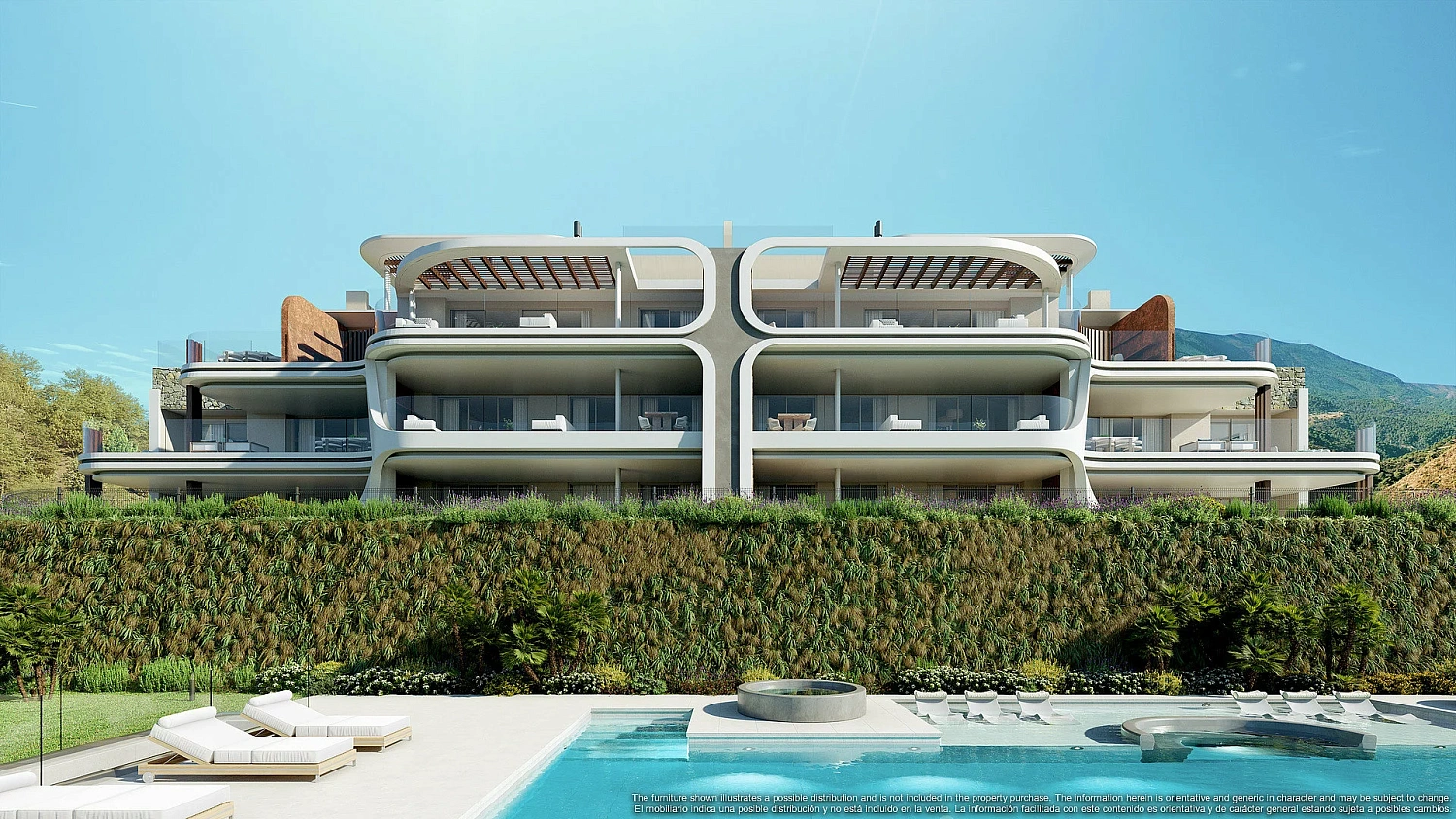 Apartment in a new building Apartments overlooking the lake in a country club in Benaavis