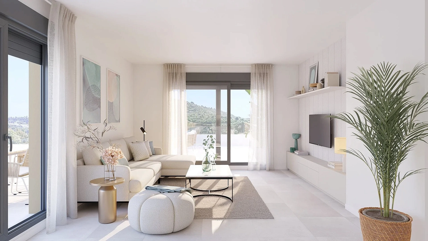 Apartment in new building Energy efficient houses overlooking the golf course in Mijas