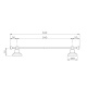 Photo Towel holder Nicolazzi Onice 54 1486GO09O gold