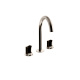Photo Fantini Venezia 29 95 N404S steel sink mixer