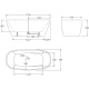 Photo Acrylic bath BelBagno 170x78 BB72-1700-W0
