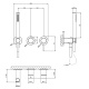 Photo Shower mixer Gessi 316 54039#299 black