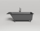 Photo Bath of artificial stone Salini Cascata Kit 170x75 104313MF painting by RAL completely