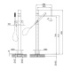 Photo Fantini Milano bath mixer 31 93 3080B steel