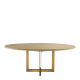 Photo MeLCHIOR OVAL dining table (cast brass)