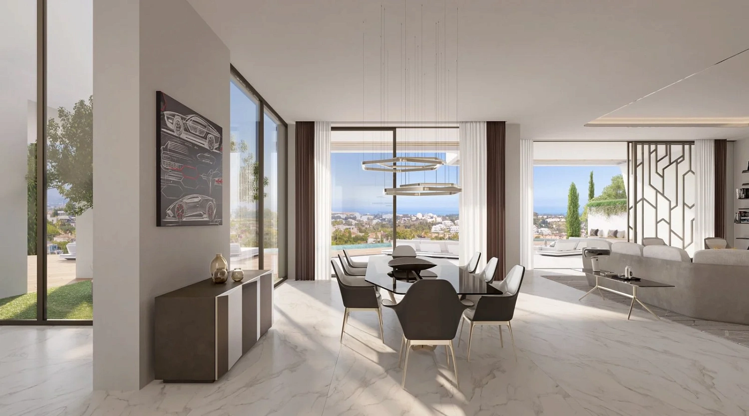 Spacious villas in the style of Lamborghini in Benaavis