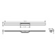 Photo Grille for the ladder Hansgrohe Raindrain 56046670 black matte