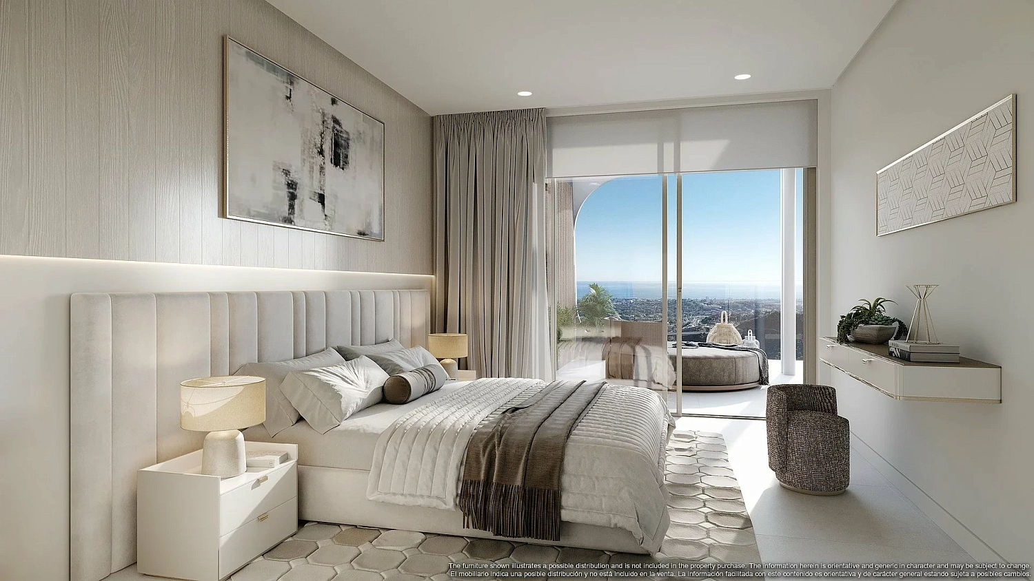 Apartment in a new building Apartments overlooking the lake in a country club in Benaavis