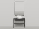 Photo Console with mirror Salini Grazia 80 27G108 black / RAL