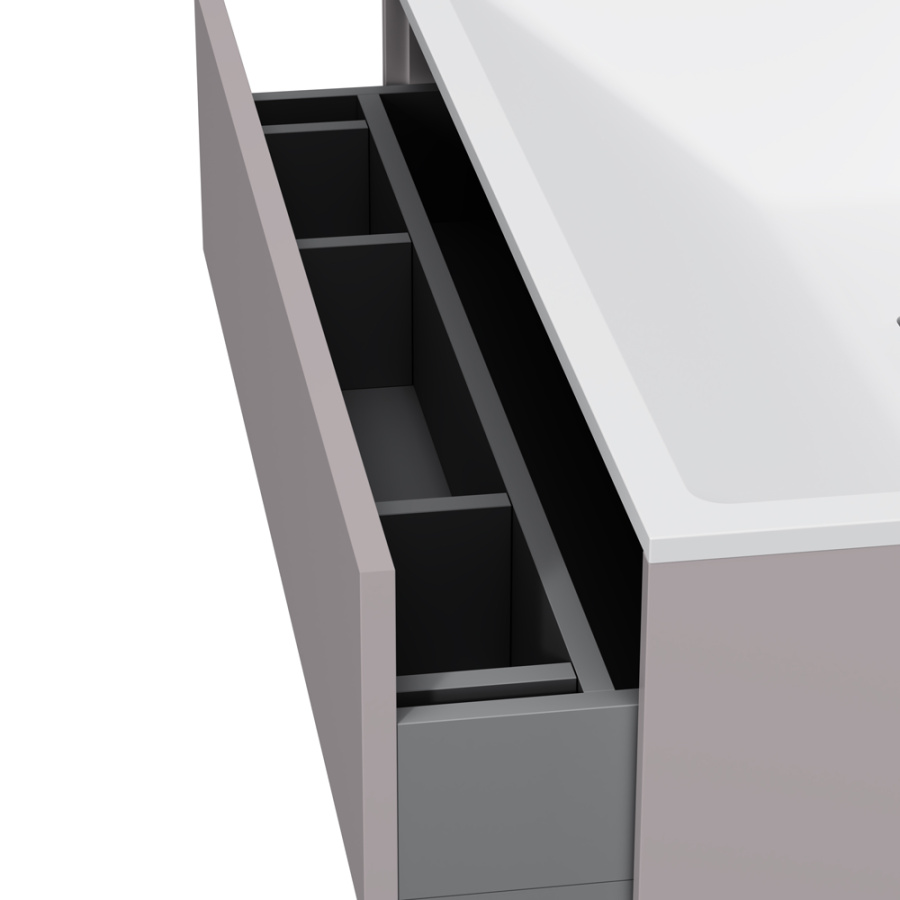 Photo The cabinet under the sink AM.PM Inspire V2.0 M50AFHX0803EGM 80 cm gray matte