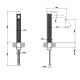 Photo Gessi sink mixer 316 54406#239 stainless steel