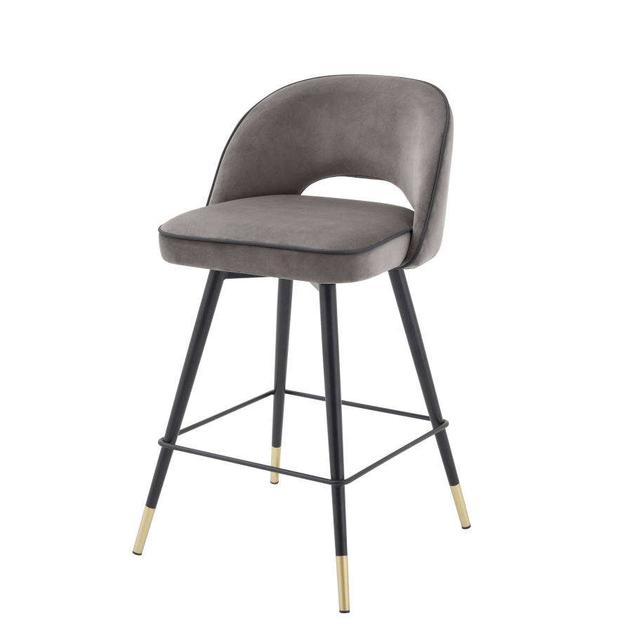 Photo Set of two half-bar Cliff chairs (grey)