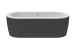 Photo Cezares Slim 180 SLIM CENTRAL-180-80-60-NERO-SET acrylic bath