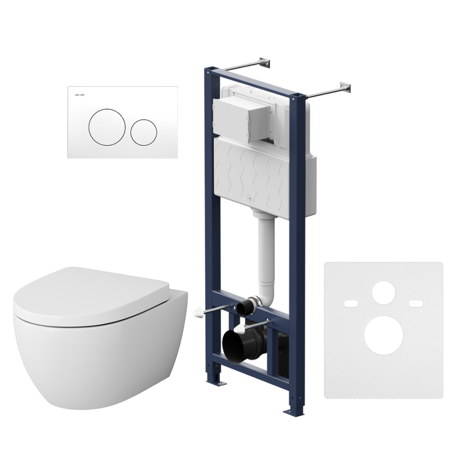 Photo Installation kit with toilet bowl AM.PM Awe IS49001.111738 white