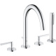 Photo Bath mixer and shower Kludi Nova Fonte 204250515 with shower set